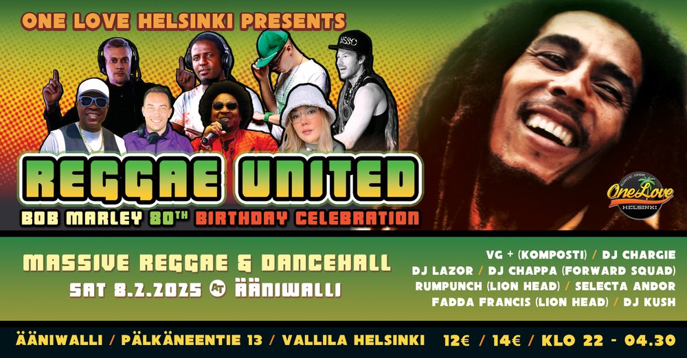 REGGAE UNITED (Bob Marley 80th Birthday Celebration)