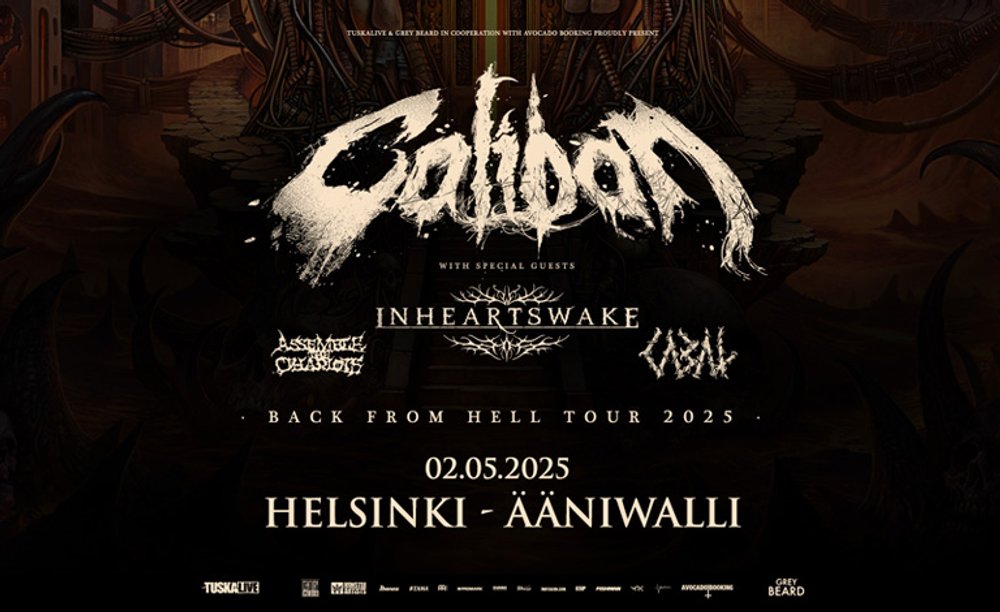 BACK FROM HELL TOUR: CALIBAN (DE) + SPECIAL GUESTS: IN HEARTS WAKE, ASSEMBLE THE CHARIOTS, CABAL