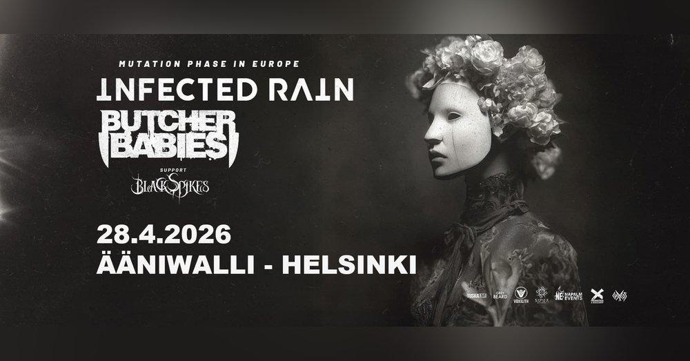INFECTED RAIN (MD) & BUTCHER BABIES (US) + SUPPORT: BLACK SPIKES