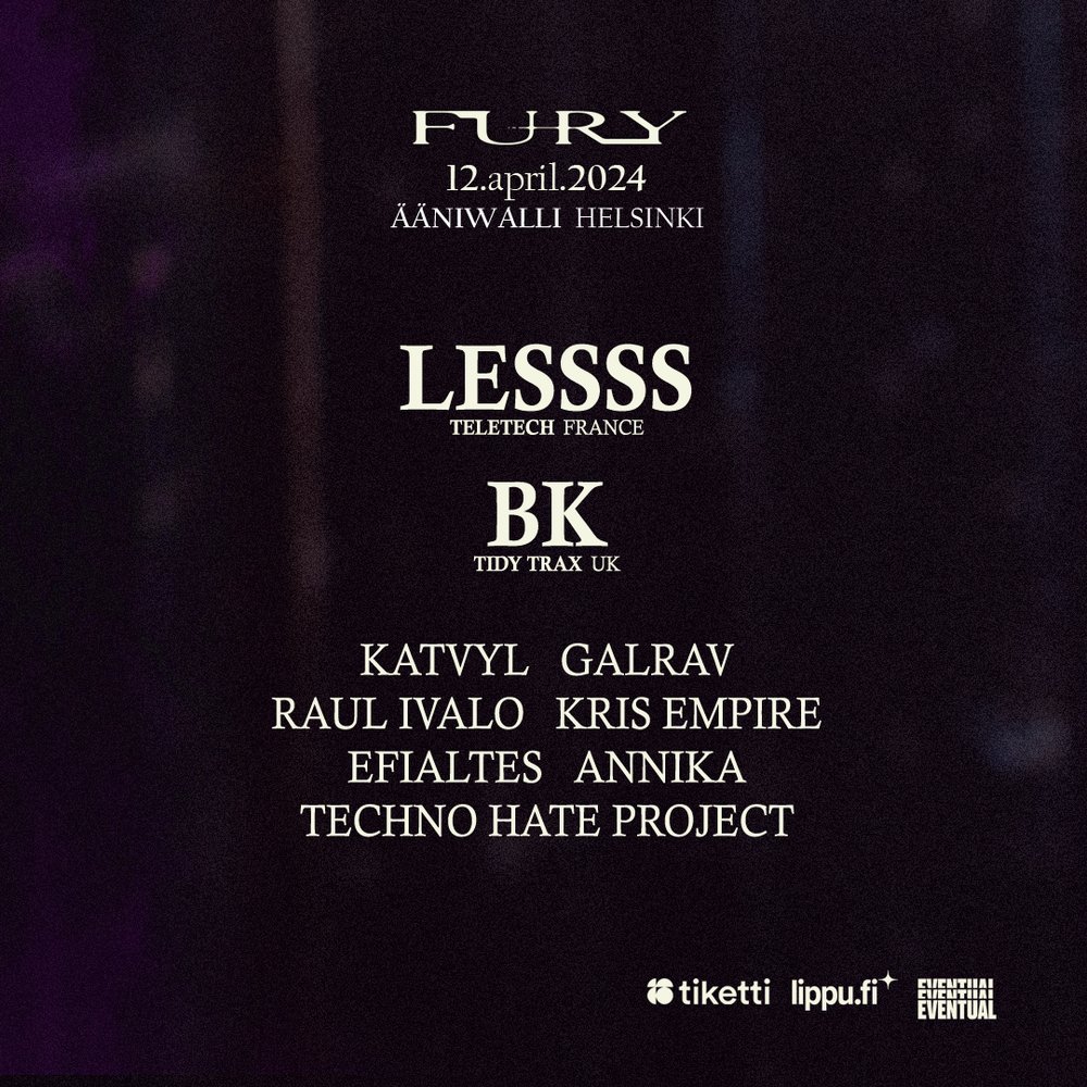 Club Fury: LESSSS (FR), BK (UK)