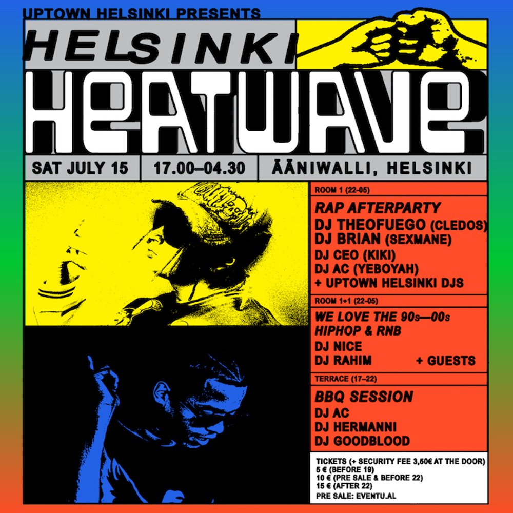 Helsinki Heatwave #2: RAP AFTERPARTY