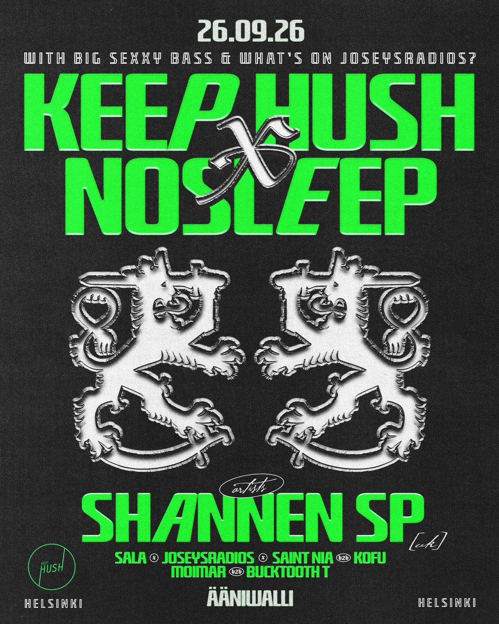 KEEP HUSH × NOSLEEP w/ BIG SEXXY BASS & WHAT’S ON JOSEYSRADIOS?
