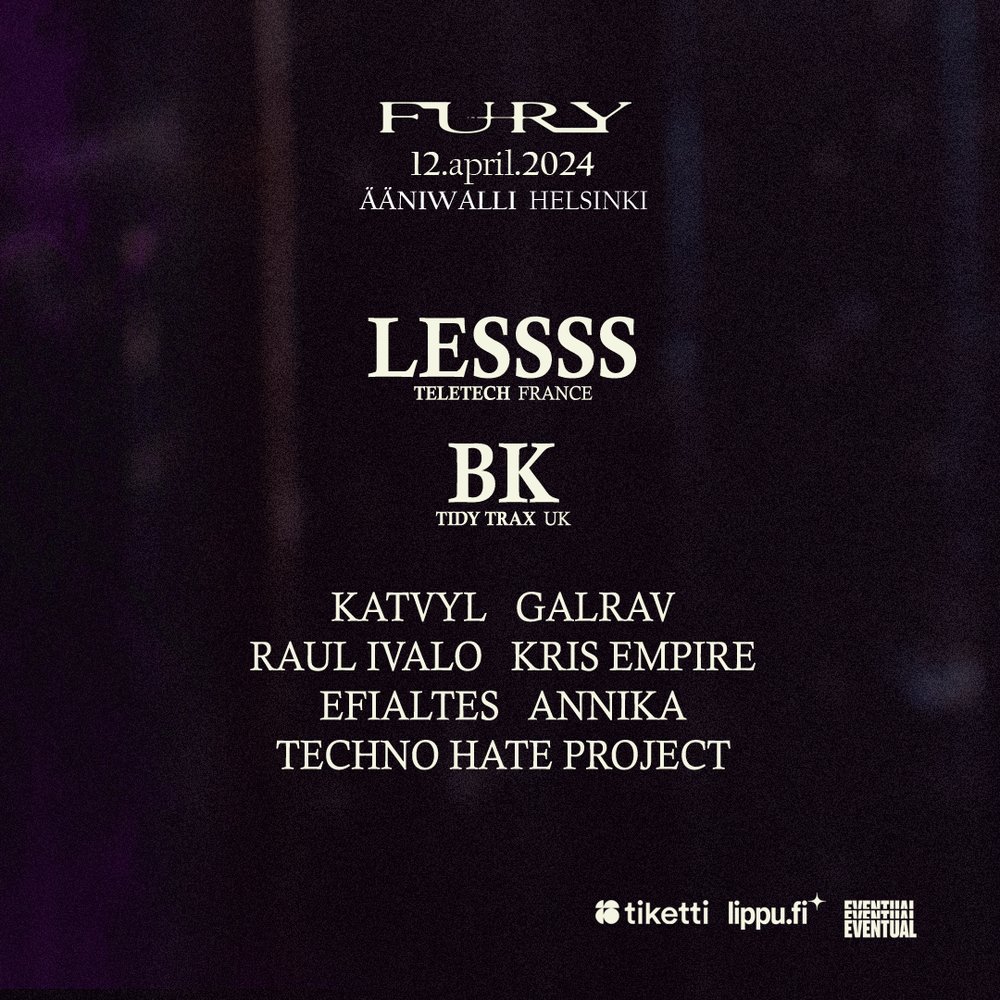 Club Fury: LESSSS (FR), BK (UK)